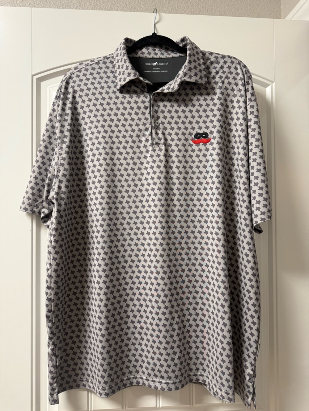 Horns Legend red raiders college polo